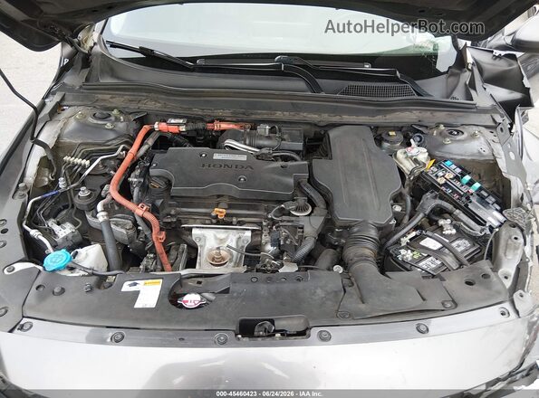 1HGCV3F54KA019345 2019 HONDA ACCORD Gray Հետևի տեսք