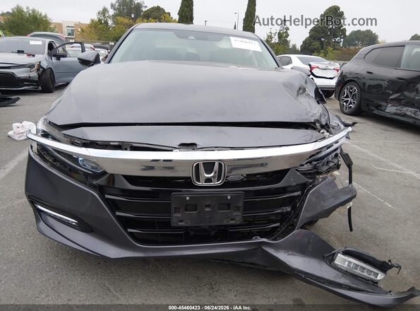 1HGCV3F54KA019345 2019 HONDA ACCORD Gray Առջևի վահանակի տեսք