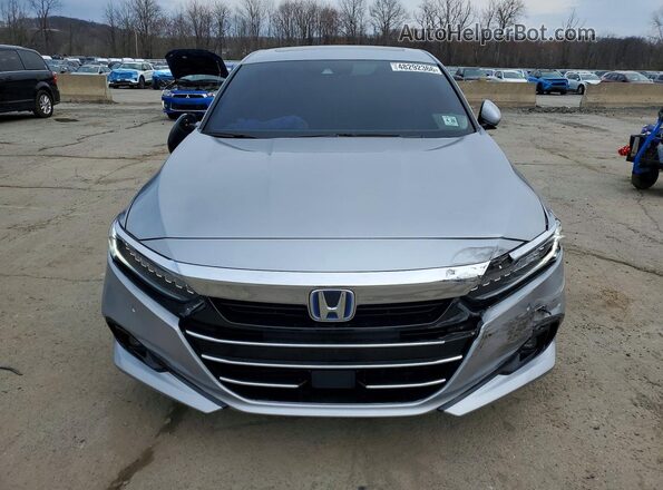 1HGCV3F54MA013628 2021 HONDA ACCORD Silver Front view