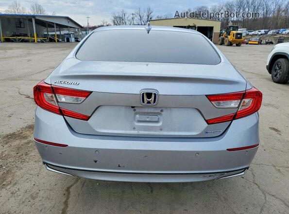 1HGCV3F54MA013628 2021 HONDA ACCORD Silver Rear view