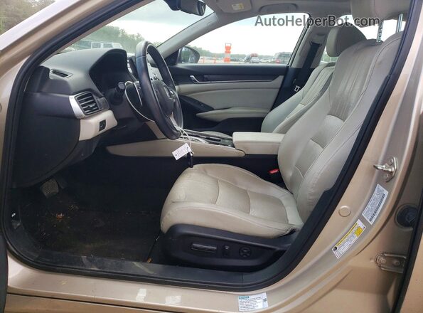 1HGCV3F55JA000902 2018 HONDA ACCORD Beige 