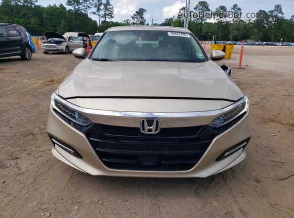 1HGCV3F55JA000902 2018 HONDA ACCORD Beige 