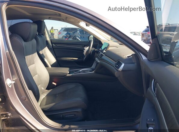 1HGCV3F55LA018397 2020 HONDA ACCORD Gray Front interior view