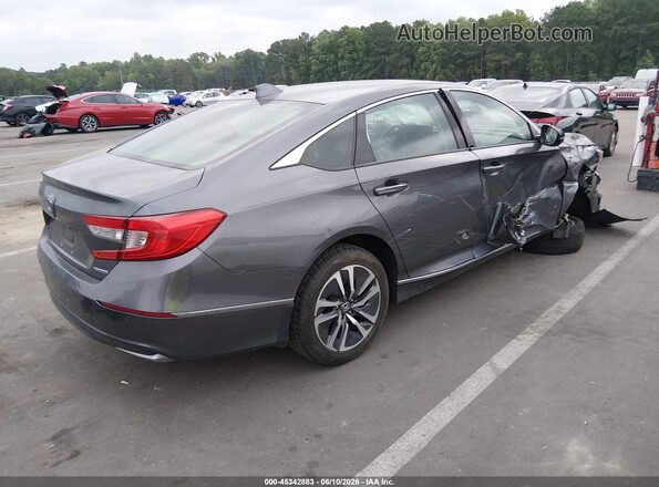 1HGCV3F55MA004243 2021 HONDA ACCORD Gray Trasero derecho