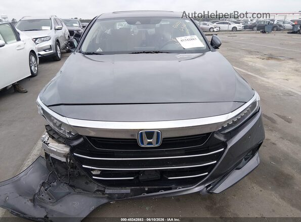 1HGCV3F55MA004243 2021 HONDA ACCORD Gray Vista del cuadro de instrumentos