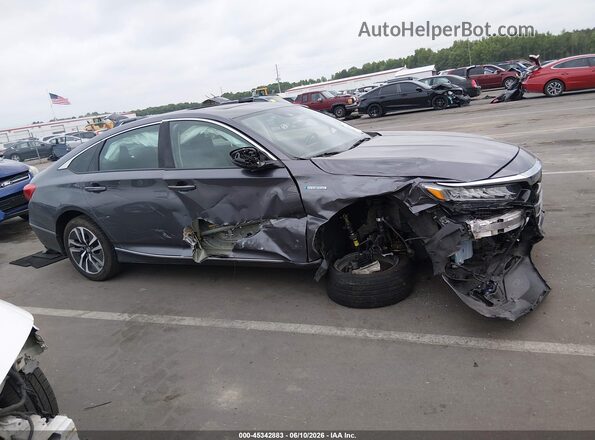 1HGCV3F55MA004243 2021 HONDA ACCORD Gray Vista interior trasera