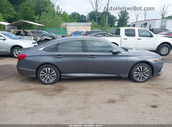 1HGCV3F55NA003966 2022 HONDA ACCORD Gray უკანა სალონის ხედი