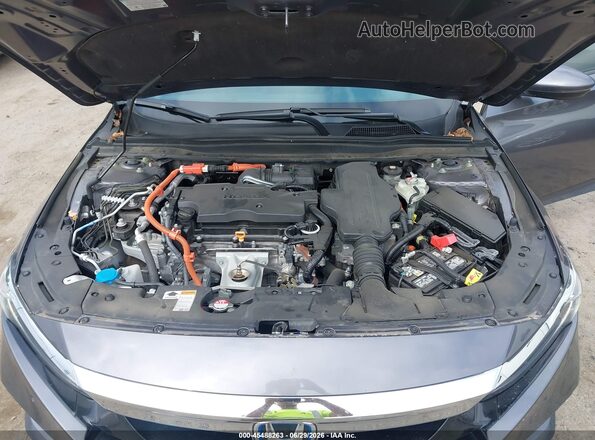 1HGCV3F55NA003966 2022 HONDA ACCORD Gray უკანა ხედი