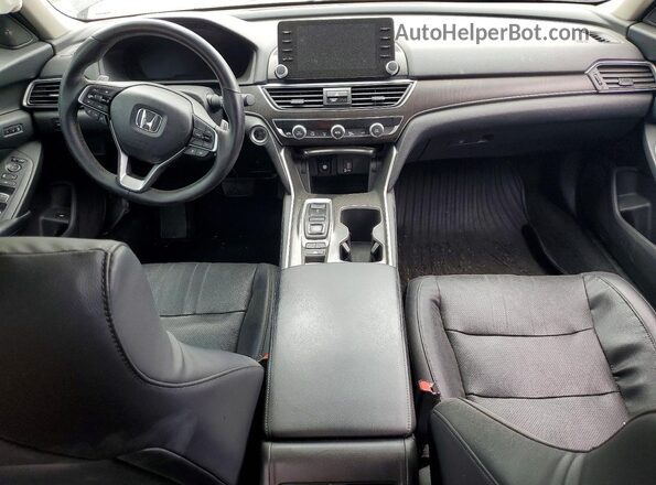 1HGCV3F56JA000150 2018 HONDA ACCORD Black Widok deski rozdzielczej