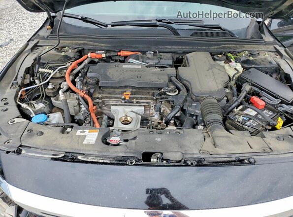 1HGCV3F56JA000150 2018 HONDA ACCORD Black Widok wnętrza z tyłu