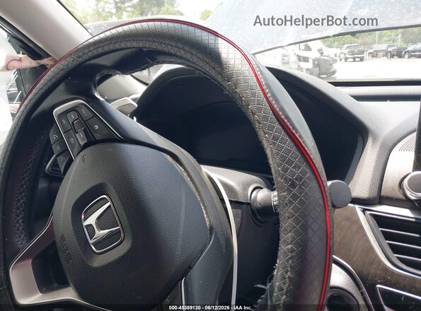 1HGCV3F56MA012447 2021 HONDA ACCORD Black Widok tylnych siedzeń