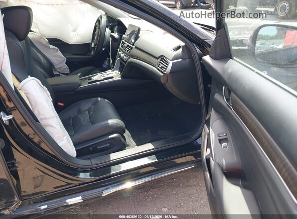 1HGCV3F56MA012447 2021 HONDA ACCORD Black Widok wnętrza z przodu