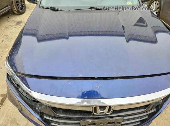 1HGCV3F57JA009875 2018 HONDA ACCORD Blue Vista interior trasera