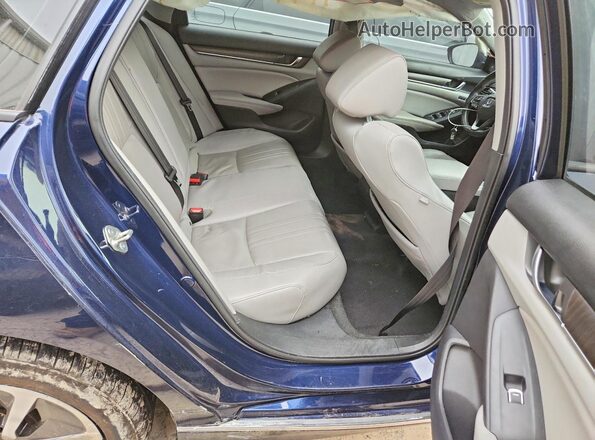 1HGCV3F57JA009875 2018 HONDA ACCORD Blue Vista de los asientos traseros