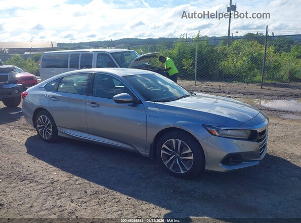 1HGCV3F57NA002074 2022 HONDA ACCORD HYBRID Silver უკანა სალონის ხედი