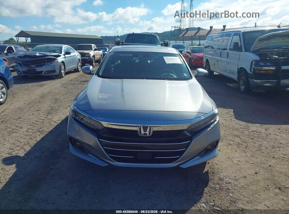 1HGCV3F57NA002074 2022 HONDA ACCORD HYBRID Silver ხელსაწყოთა პანელის ხედი