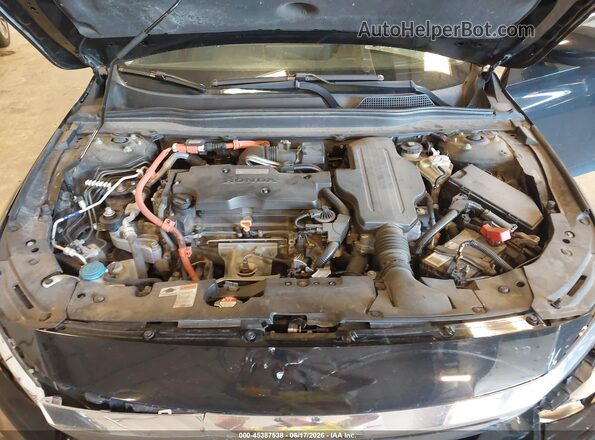 1HGCV3F59JA002216 2018 HONDA ACCORD Black Rear view