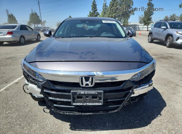 1HGCV3F59KA004730 2019 HONDA ACCORD Gray 