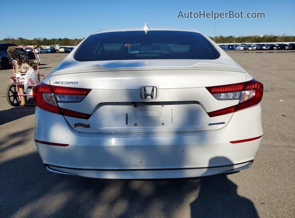1HGCV3F59KA006686 2019 HONDA ACCORD White უკანა ხედი