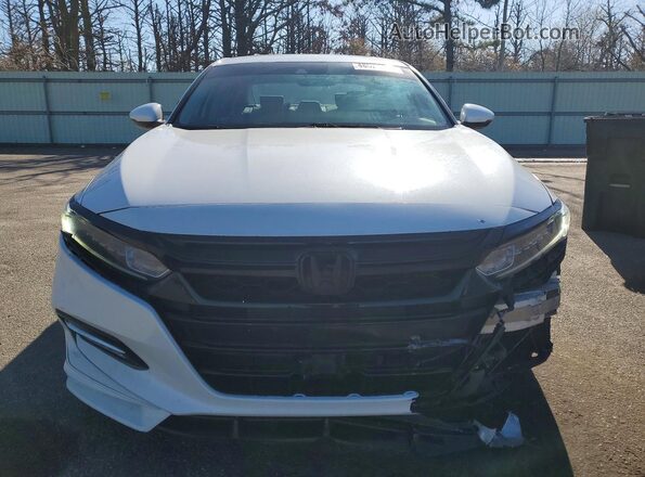 1HGCV3F59KA006686 2019 HONDA ACCORD White წინა ხედი