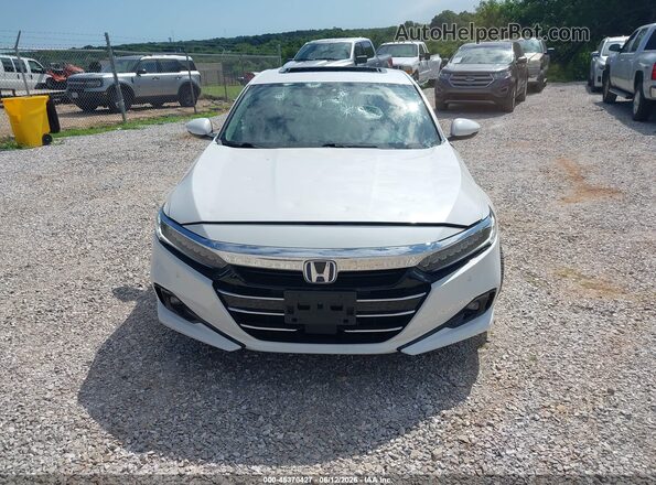 1HGCV3F59MA007873 2021 HONDA ACCORD White Instrument cluster view