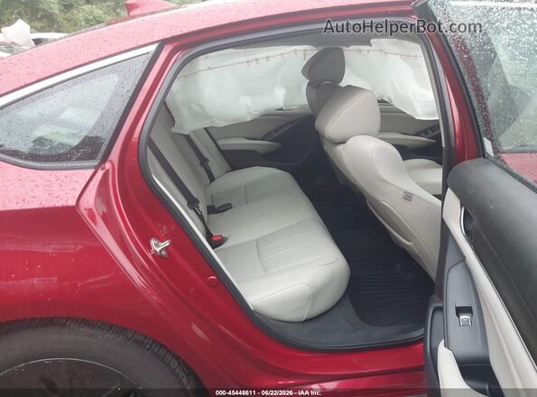 1HGCV3F5XLA007380 2020 HONDA ACCORD Maroon Widok naklejki z numerem VIN