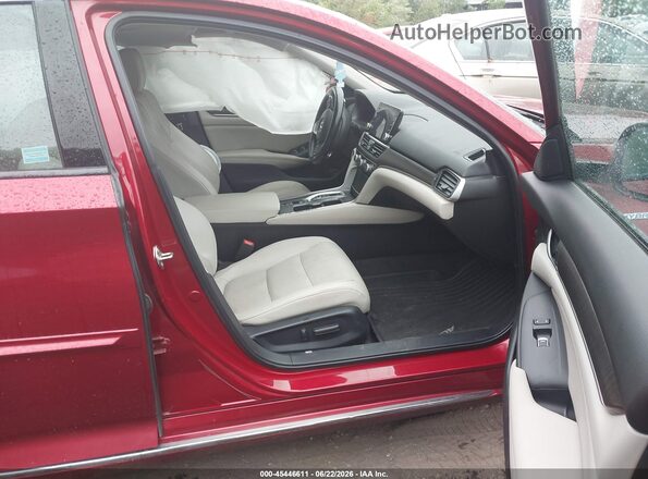 1HGCV3F5XLA007380 2020 HONDA ACCORD Maroon Widok wnętrza z przodu