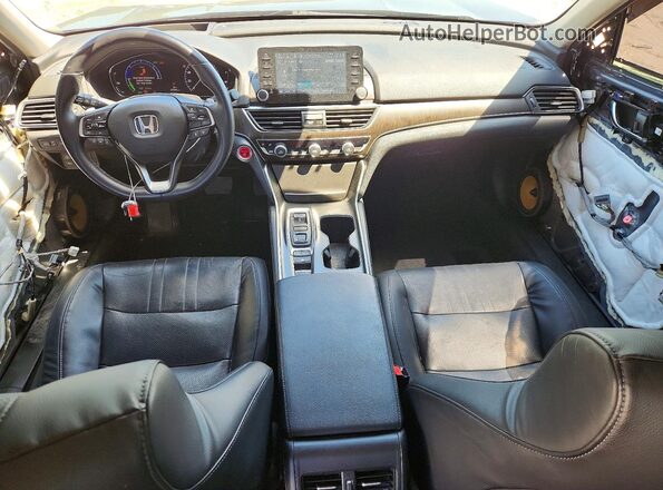 1HGCV3F90JA003192 2018 HONDA ACCORD Gray წინა პანელის ხედი