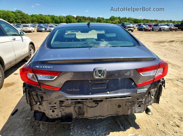 1HGCV3F90JA003192 2018 HONDA ACCORD Gray უკანა ხედი