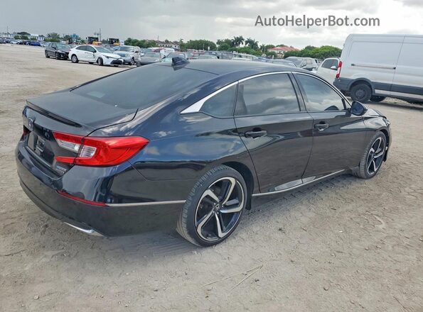 1HGCV3F90NA011119 2022 HONDA ACCORD Black Հետևի աջ