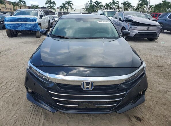 1HGCV3F90NA011119 2022 HONDA ACCORD Black Դիմացի տեսք