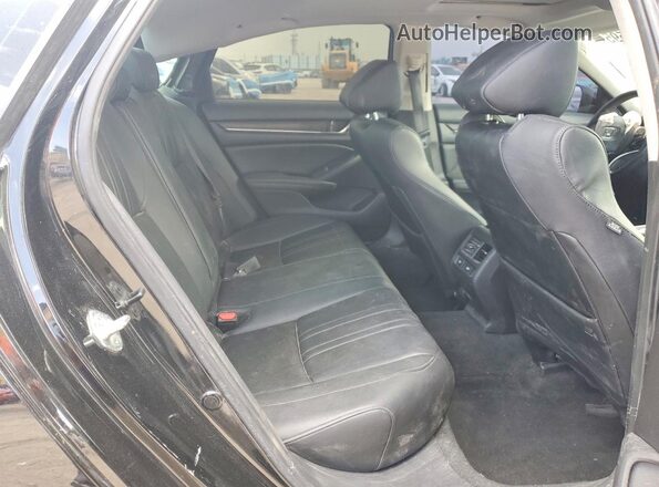 1HGCV3F90NA011119 2022 HONDA ACCORD Black Հետևի նստատեղերի տեսք