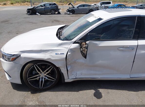 1HGCV3F90NA031306 2022 HONDA ACCORD White Widok z przodu