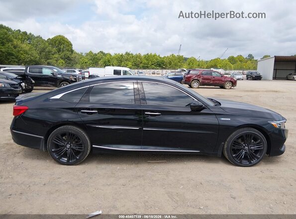 1HGCV3F91NA001991 2022 HONDA ACCORD Black უკანა სალონის ხედი