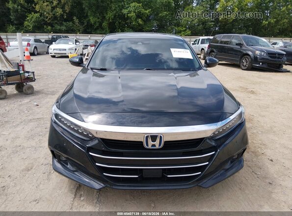 1HGCV3F91NA001991 2022 HONDA ACCORD Black ხელსაწყოთა პანელის ხედი