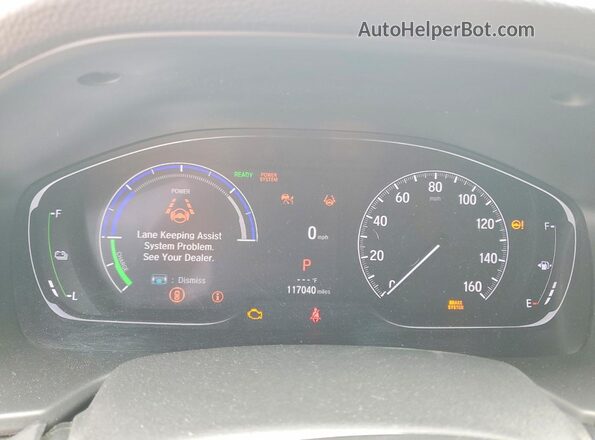 1HGCV3F91NA005149 2022 HONDA ACCORD White Вид щитка приладів