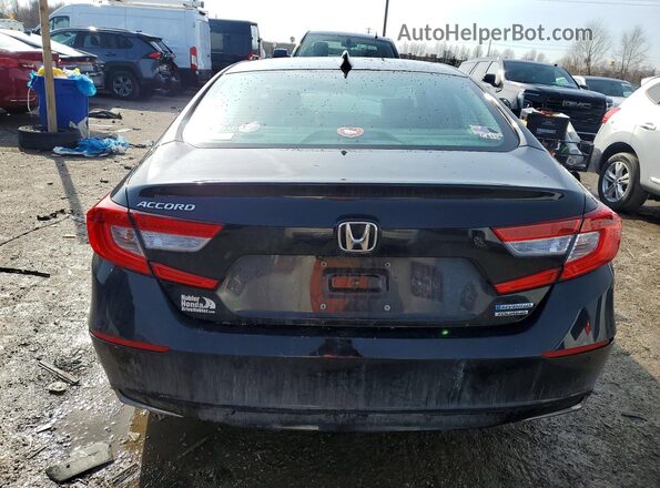1HGCV3F92LA011264 2020 HONDA ACCORD Black უკანა ხედი