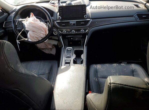 1HGCV3F92LA011264 2020 HONDA ACCORD Black წინა პანელის ხედი