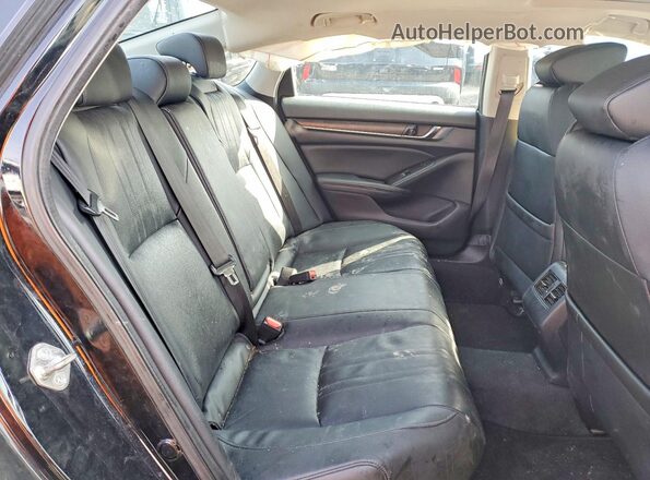 1HGCV3F92LA011264 2020 HONDA ACCORD Black უკანა სავარძლების ხედი