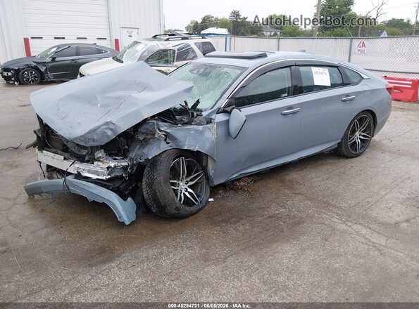 1HGCV3F93MA014076 2021 HONDA ACCORD Blue წინა მარცხენა ხედი სამი მეოთხედიდან