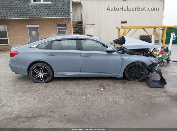 1HGCV3F93MA014076 2021 HONDA ACCORD Blue უკანა სალონის ხედი