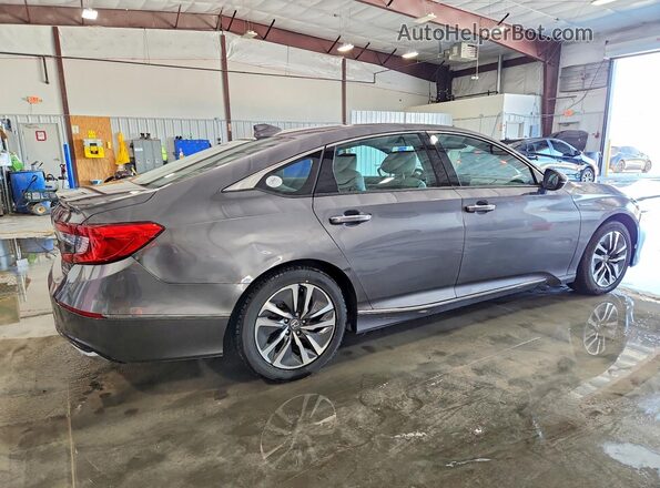 1HGCV3F94KA014844 2019 HONDA ACCORD Серый Задняя правая четверть