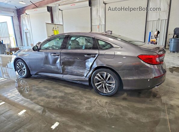 1HGCV3F94KA014844 2019 HONDA ACCORD Серый Задняя левая четверть