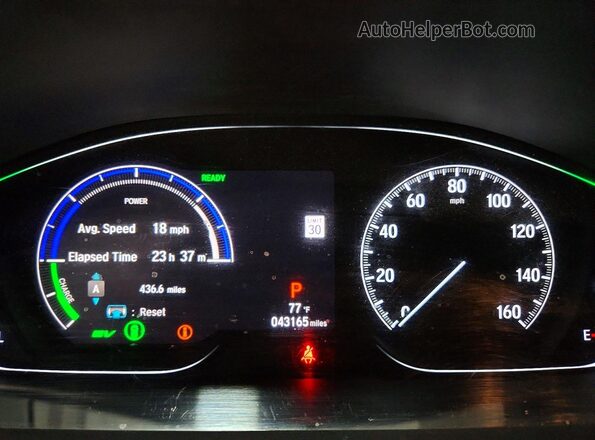 1HGCV3F94KA014844 2019 HONDA ACCORD Серый Вид щитка приборов