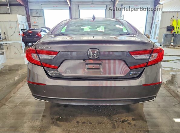 1HGCV3F94KA014844 2019 HONDA ACCORD Серый Вид сзади