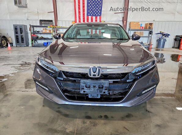 1HGCV3F94KA014844 2019 HONDA ACCORD Серый Вид спереди