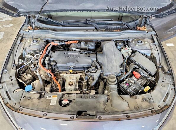 1HGCV3F94KA014844 2019 HONDA ACCORD Серый Вид задней части салона