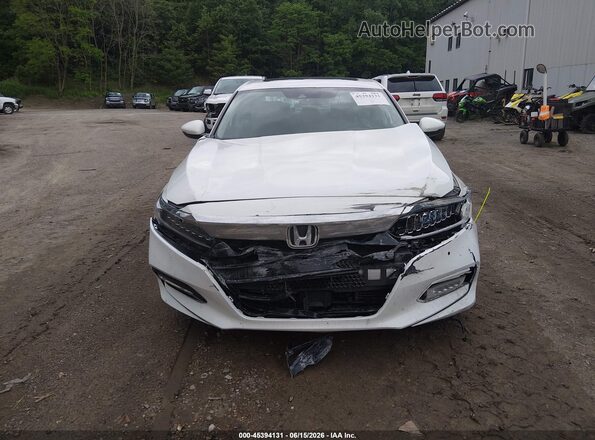 1HGCV3F95JA010039 2018 HONDA ACCORD Белый Вид щитка приборов