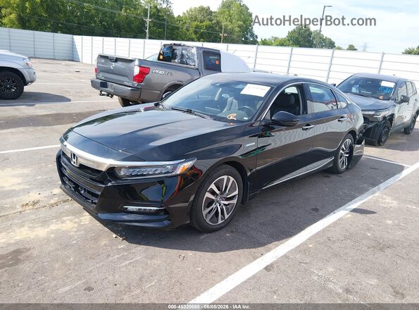 1HGCV3F95KA001813 2019 HONDA ACCORD Black Առջևի ձախ երեք քառորդ տեսարան