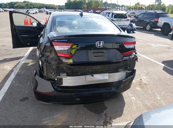 1HGCV3F95KA001813 2019 HONDA ACCORD Black Դիմացի տեսք